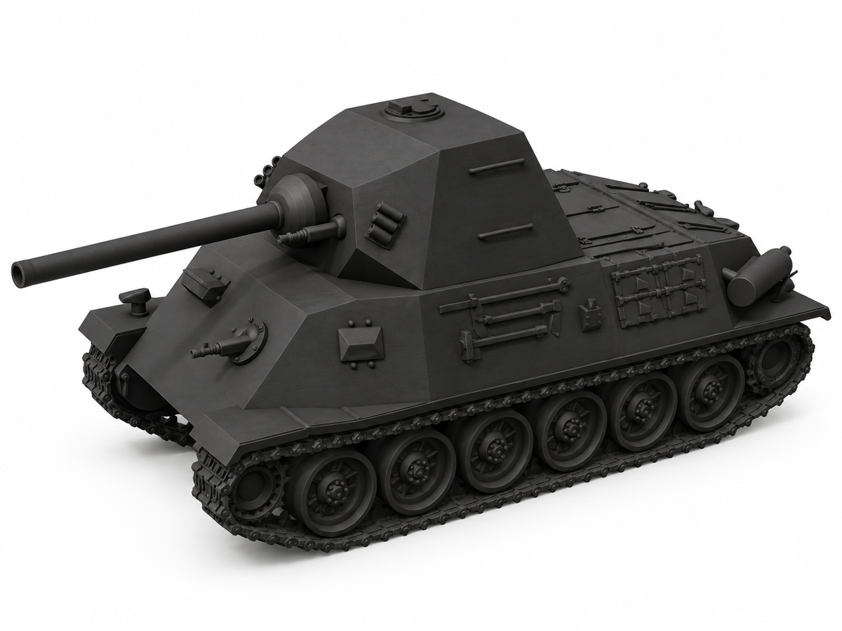 SSMODEL 1/72 1/144 Multi Scale T-25 tank Resin Model Kit TSS0275 — detail view 3