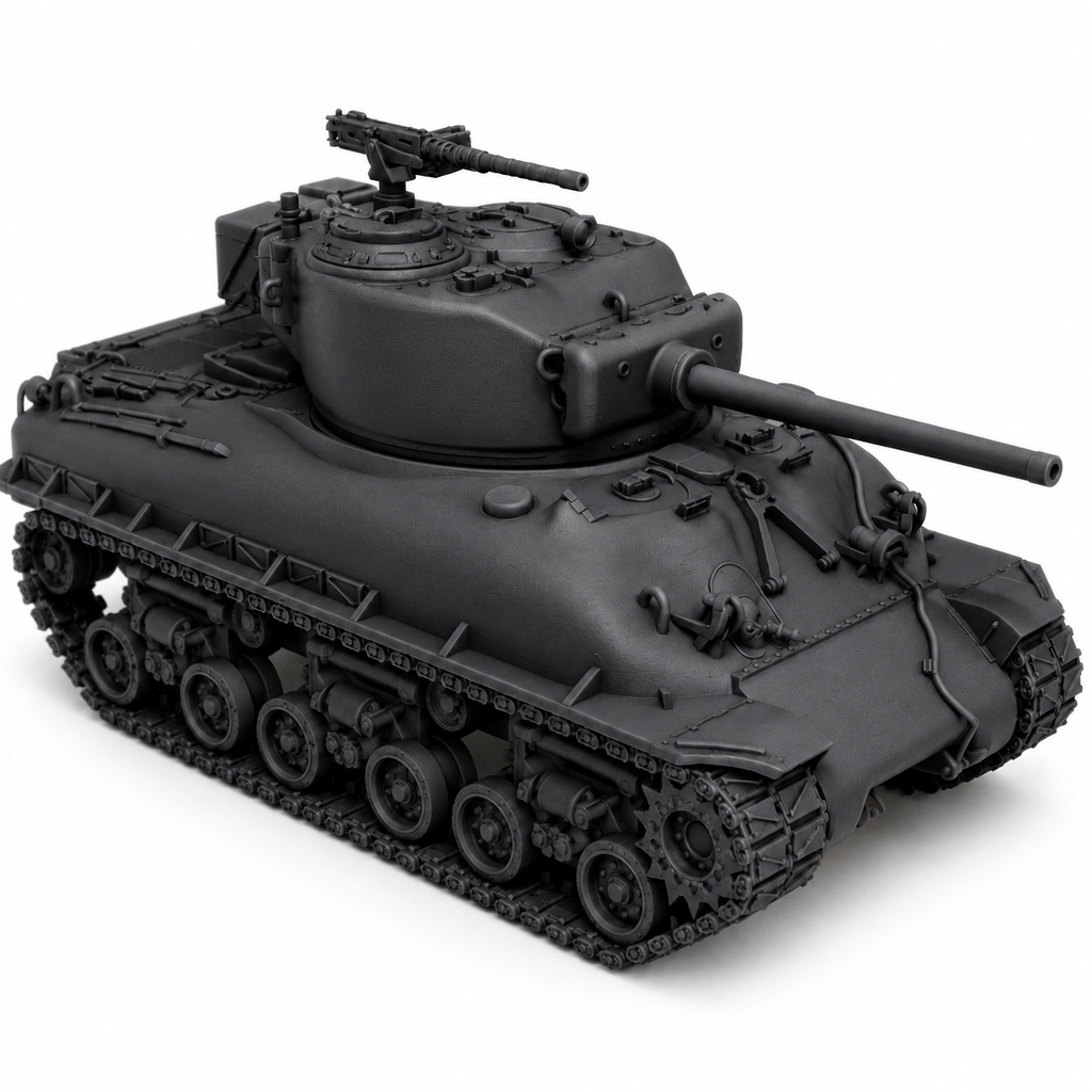 SSMODEL 1/72 1/144 Multi-Scale M4A1 76W HVSS Sherman US WWII Tank MODEL TSS0207