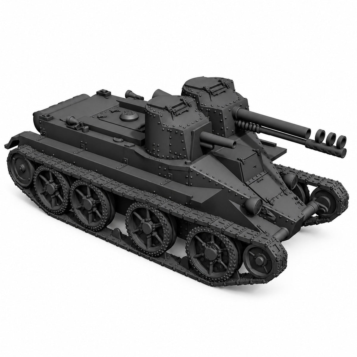 SSMODEL 1/72 1/144 Multi Scale BT-4-76 Fictional Soviet tank Model Kit TSS0155 — detail view 5