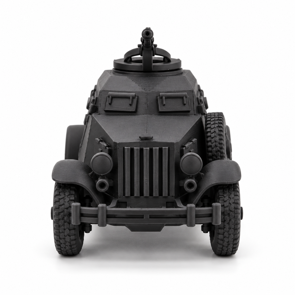 SSMODEL 1/72 1/144 Multi-Scale WWII Soviet D-12 Armored Car Resin Model TSS1234