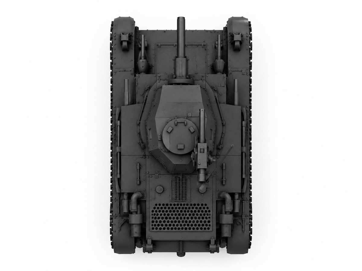 SSMODEL 1/72 1/144 Multi Scale Light Tank M2A4 US WW2 Tank MODEL kit TSS1301 — detail view 3