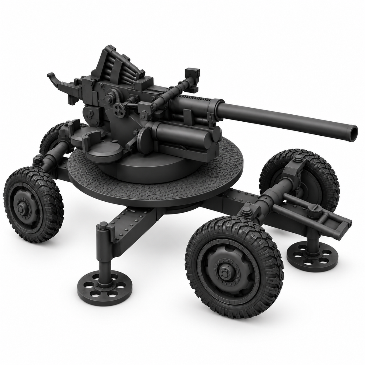 SSMODEL1/72 1/144 Multi ScaleHungarian Bofors 40mm Tank Resin Model Kit TSS0553 — detail view 3