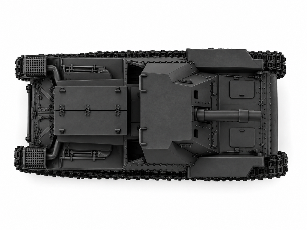 SSMODEL 1/72 1/144 Multi Scale Type 4 Ho-Ro SPG Tank Resin MODEL kit TSS1396