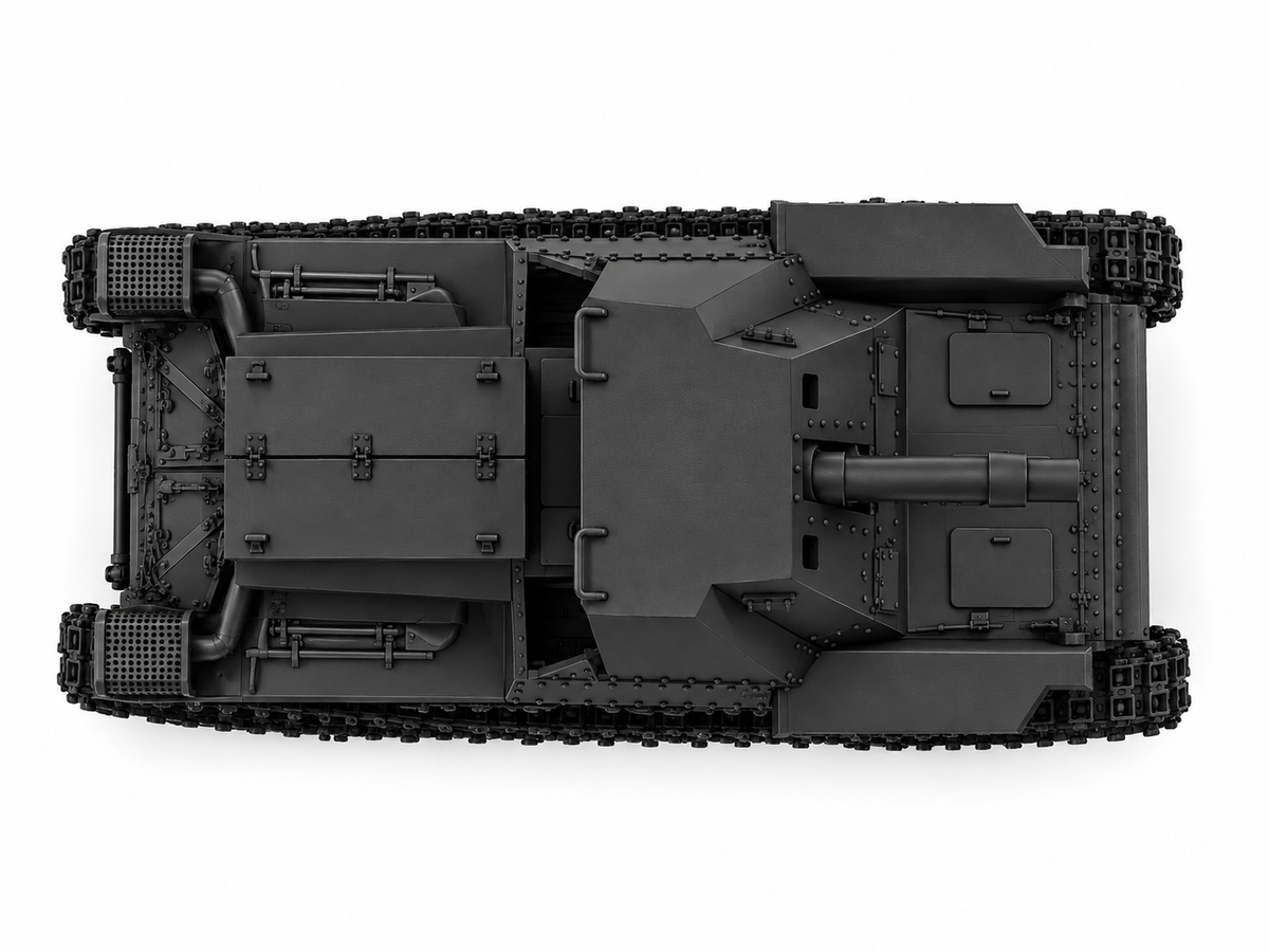 SSMODEL 1/72 1/144 Multi Scale Type 4 Ho-Ro SPG Tank Resin MODEL kit TSS1396 — detail view 3