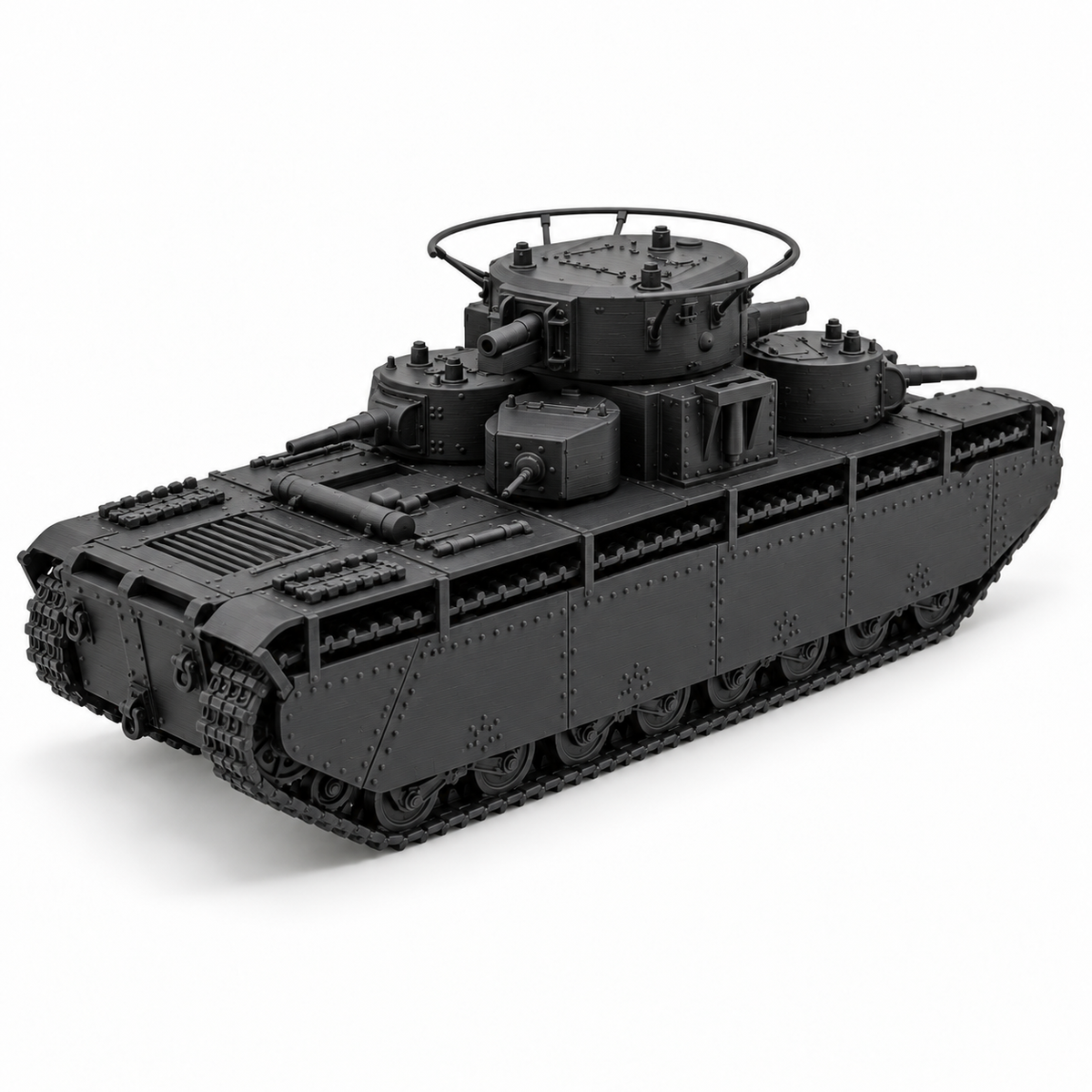 SSMODEL 1/72 1/144 WWII Soviet T-35A Heavy Tank Multi-Turret Resin Model TSS1249 — detail view 4