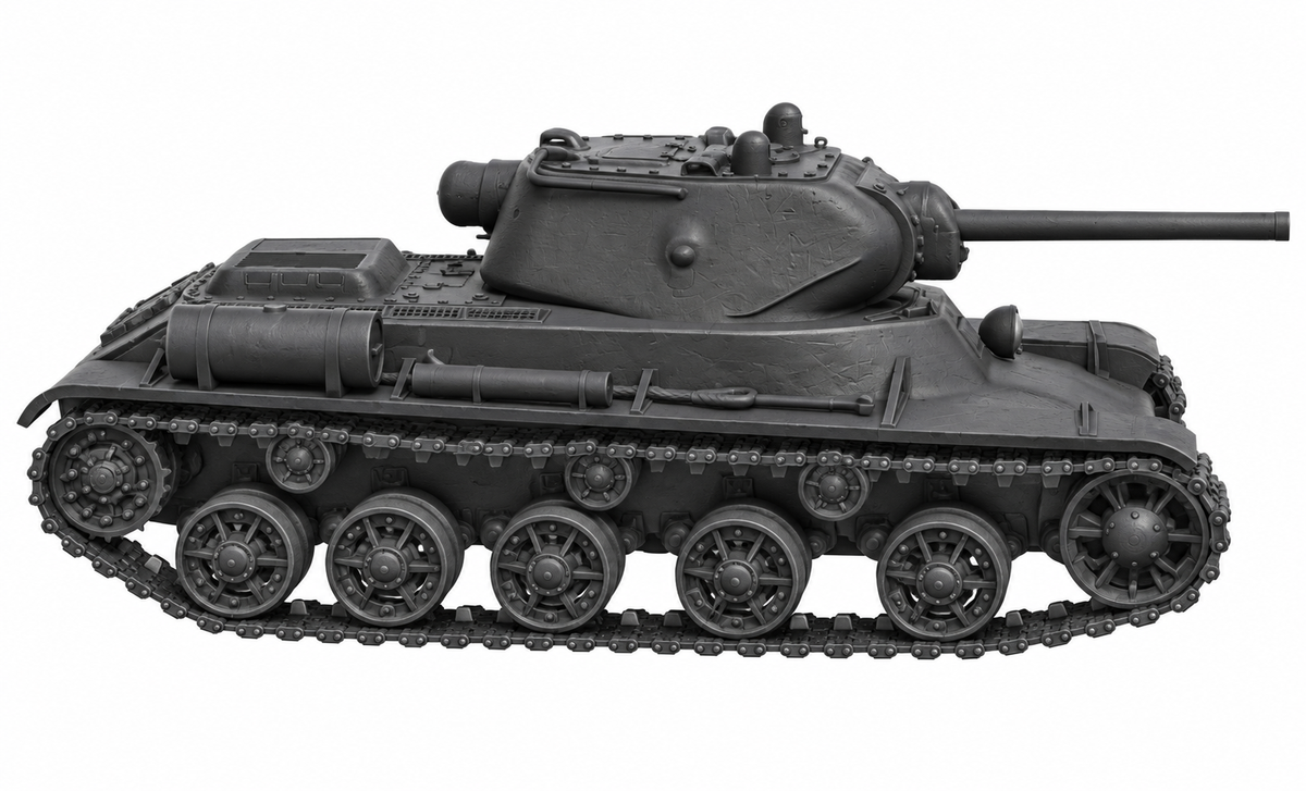 SSMODEL 1/72 1/144 Multi Scale KV-13 Soviet Tank Resin MODEL kit TSS0111 — detail view 4