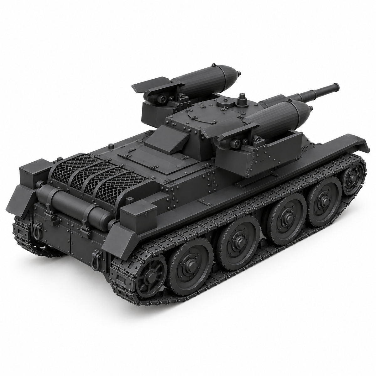 SSMODEL1/72 1/144 Multi Scale RBT-5 Tank Resin Model Kit TSS0573 — detail view 4