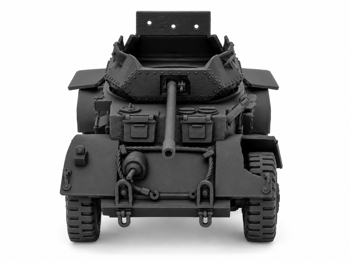 SSMODEL 1/72 1/144 Multi Scale Destroyed Armored Staghound Mk.III MODEL TSS1180 — detail view 3