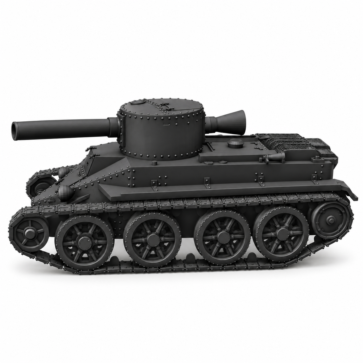 SSMODEL1/72 1/144 Multi Scale BT-2-203 Tank Resin Model Kit TSS0579 — detail view 3