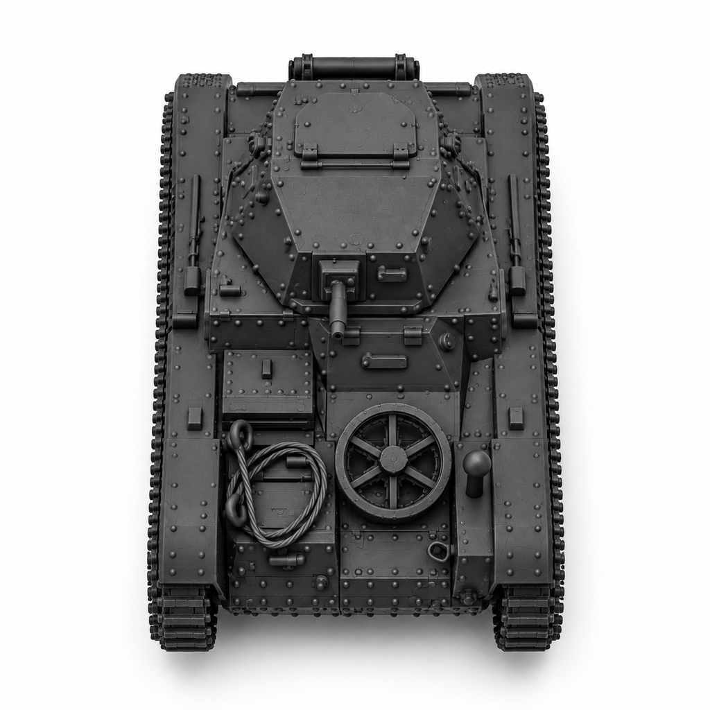 SSMODEL 1/72 1/144 Renault AMR-33 Renault VM France Tank Resin Model Kit TSS0920