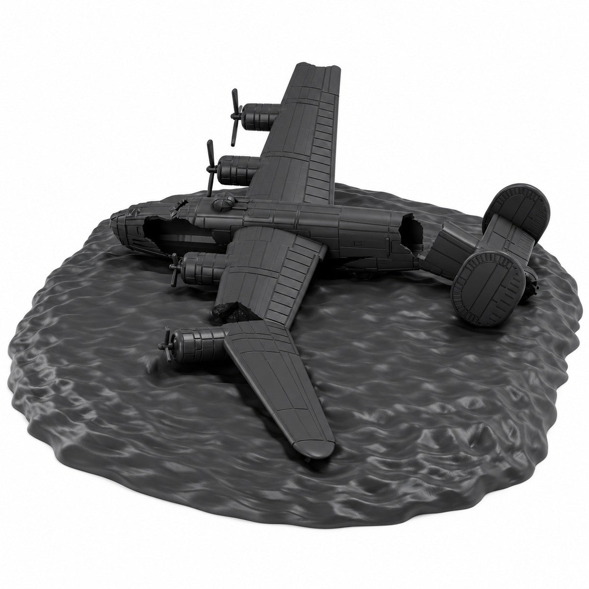 SSMODEL 1/72 1/144 Crashed Aircarft Consolidated B-24D Liberator Model RSS0057 — detail view 6