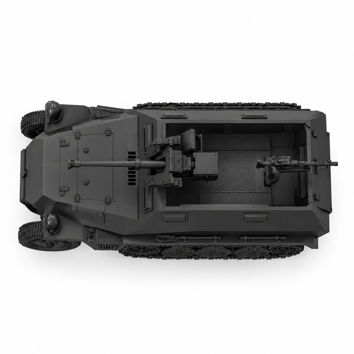 SSMODEL 1/72 1/144 Sd.Kfz.250/11 Schwerer Panzerbuchse41 Resin MODEL KIT TSS0934 — detail view 4