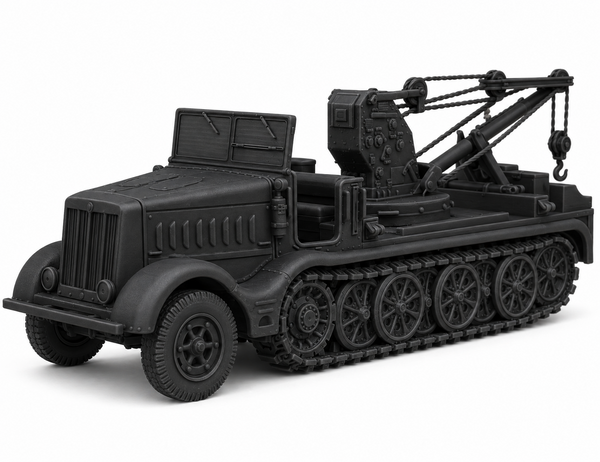 SSMODEL 1/72 1/144 Multi Scale Sd.Kfz.9/1 Crane vehicle Crewmen MODEL TSS1103