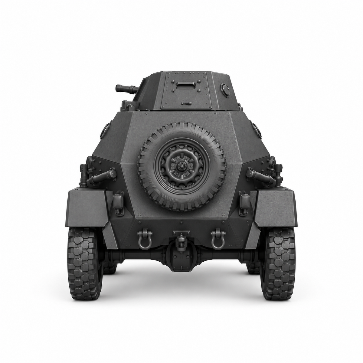 SSMODEL 1/72 1/144 WWII Soviet BA-64B Armored Scout Car Resin Model Kit TSS1225 — detail view 3