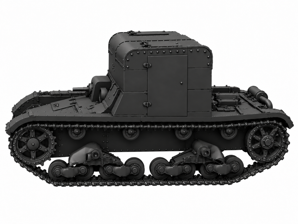 SSMODEL 1/72 1/144 Multi Scale TP-26 tank Resin Model Kit TSS0075