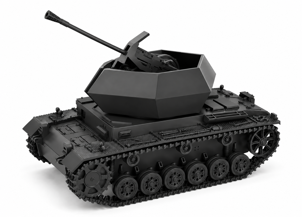 SSMODEL 1/72 1/144 Flakpanzer III 3.7cm Flak 43 Resin MODEL KIT TSS1484