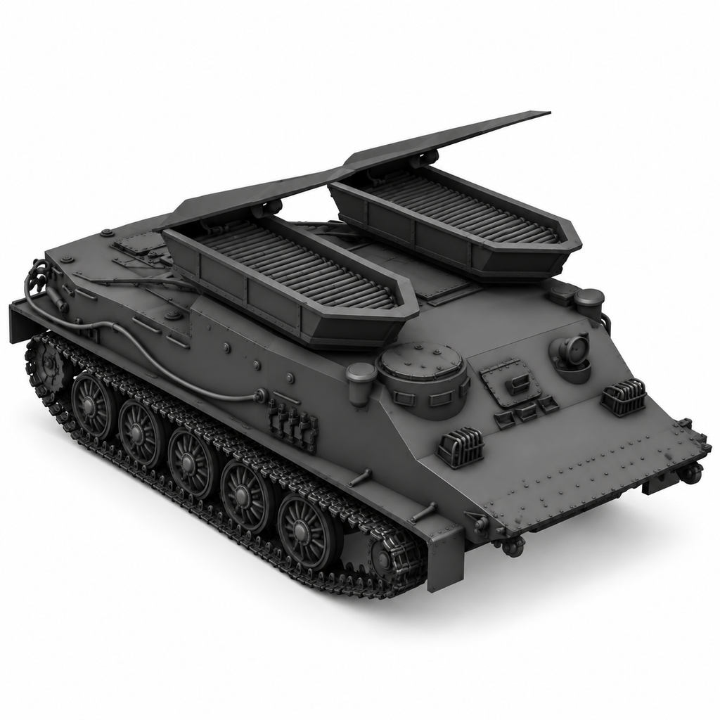 SSMODEL 1/72 1/144 Multi Scale  SWP-50 MRF East German Tank Resin MODEL TSS0380