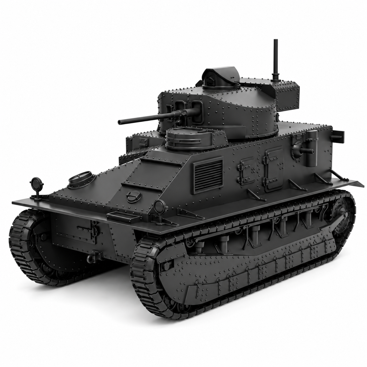 SSMODEL 1/72 1/144 Multi Scale Vickers Medium Tank Mk.II UK Resin MODEL TSS1403 — detail view 18