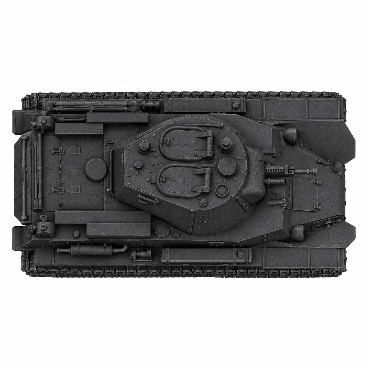SSMODEL 1/72 1/144 Multi Scale BT-10R Soviet fictional recon tank Model TSS0157 — detail view 4