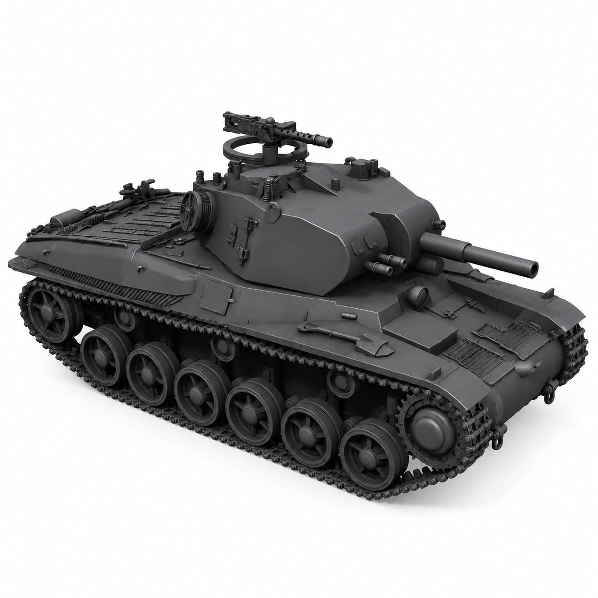SSMODEL 1/72 1/144 Ikv 73 Swedish self-propelled gun tank MODEL kit TSS0384 — detail view 5