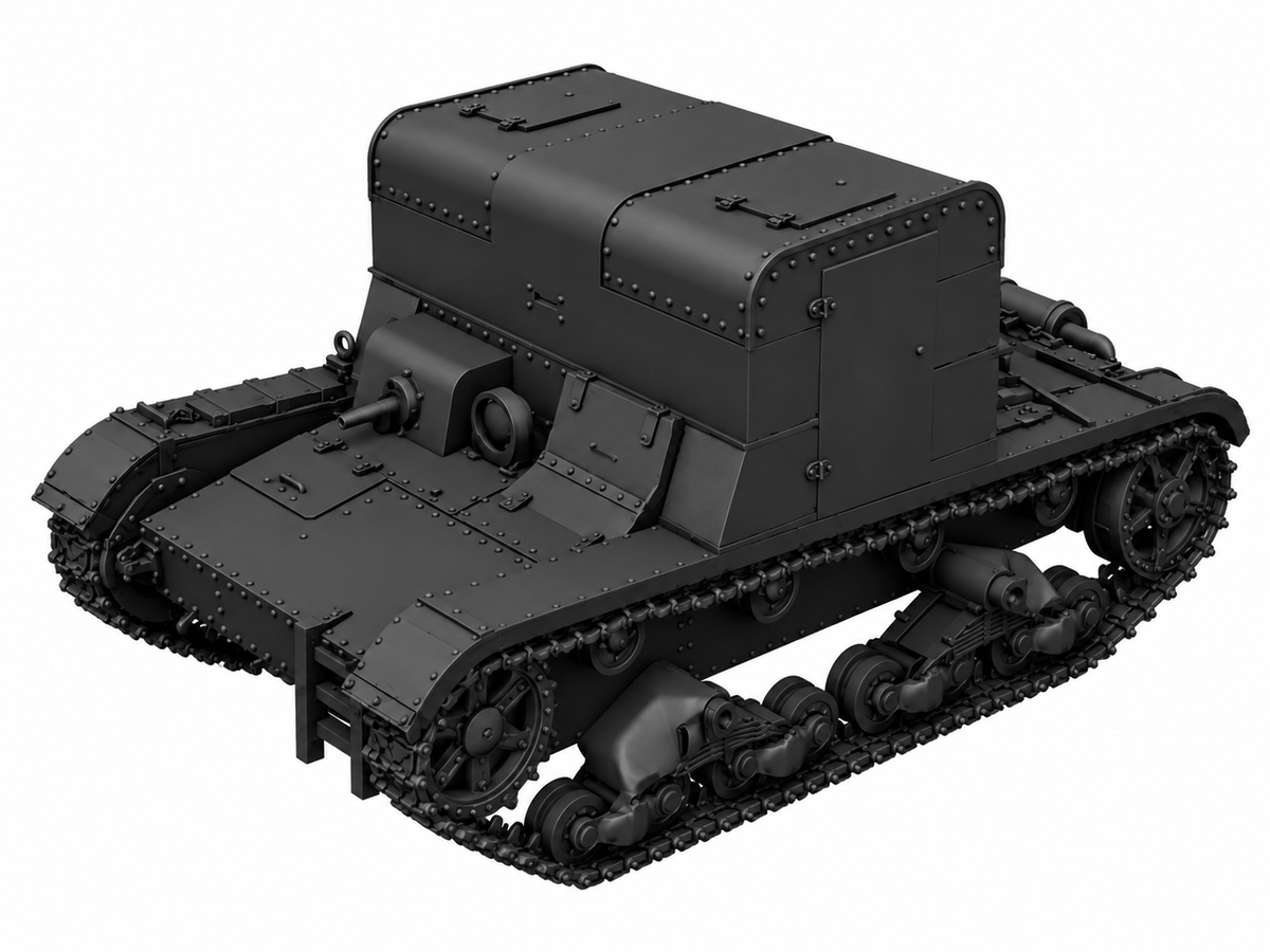 SSMODEL 1/72 1/144 Multi Scale TP-26 tank Resin Model Kit TSS0075 — detail view 15