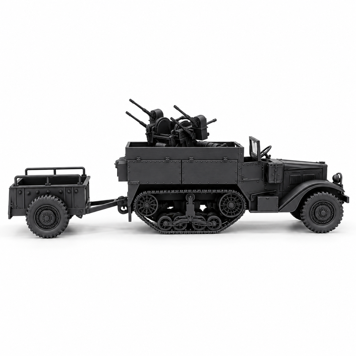 SSMODEL 1/72 1/144 WWII US M10 Ammo Trailer 1-Ton Cargo Resin Model Kit TSS1078 — detail view 3