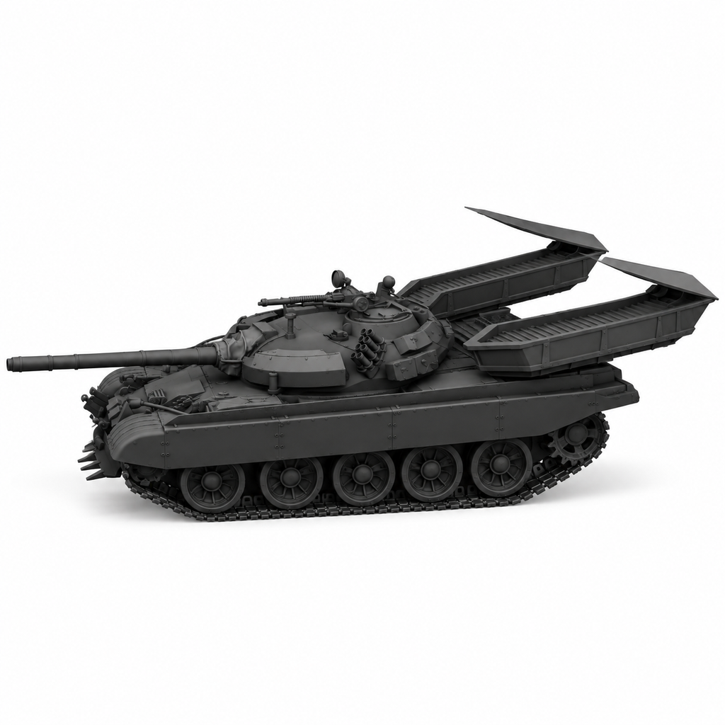 SSMODEL 1/72 1/144 Multi Scale T-55AM Merida PW-LWD Tank Resin MODEL kit TSS0378