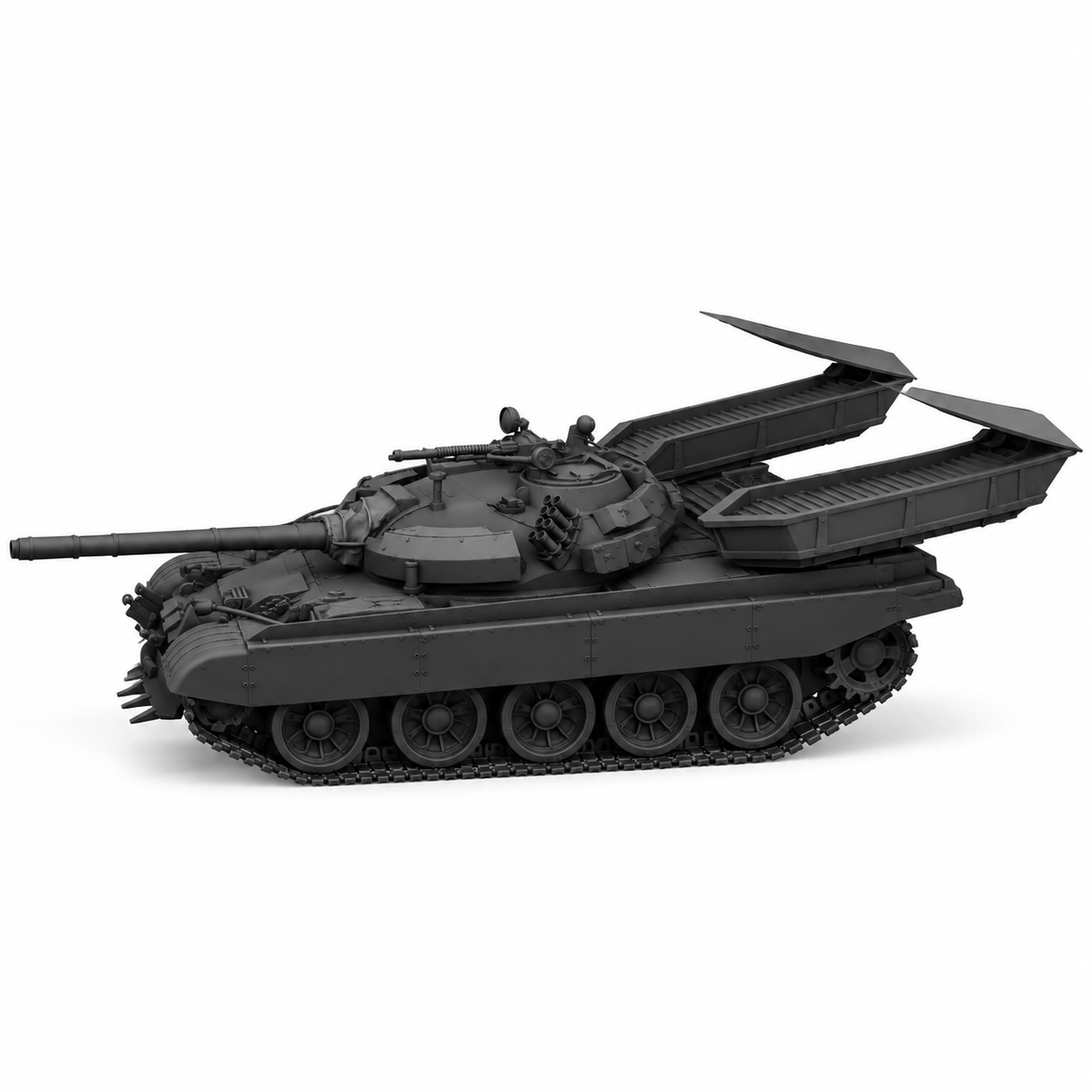 SSMODEL 1/72 1/144 Multi Scale T-55AM Merida PW-LWD Tank Resin MODEL kit TSS0378 — detail view 4