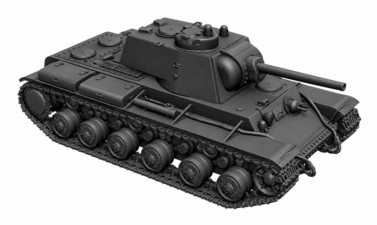 SSMODEL 1/72 1/144 Multi Scale KV-150Soviet experimental heavytank MODEL TSS0134 — detail view 18