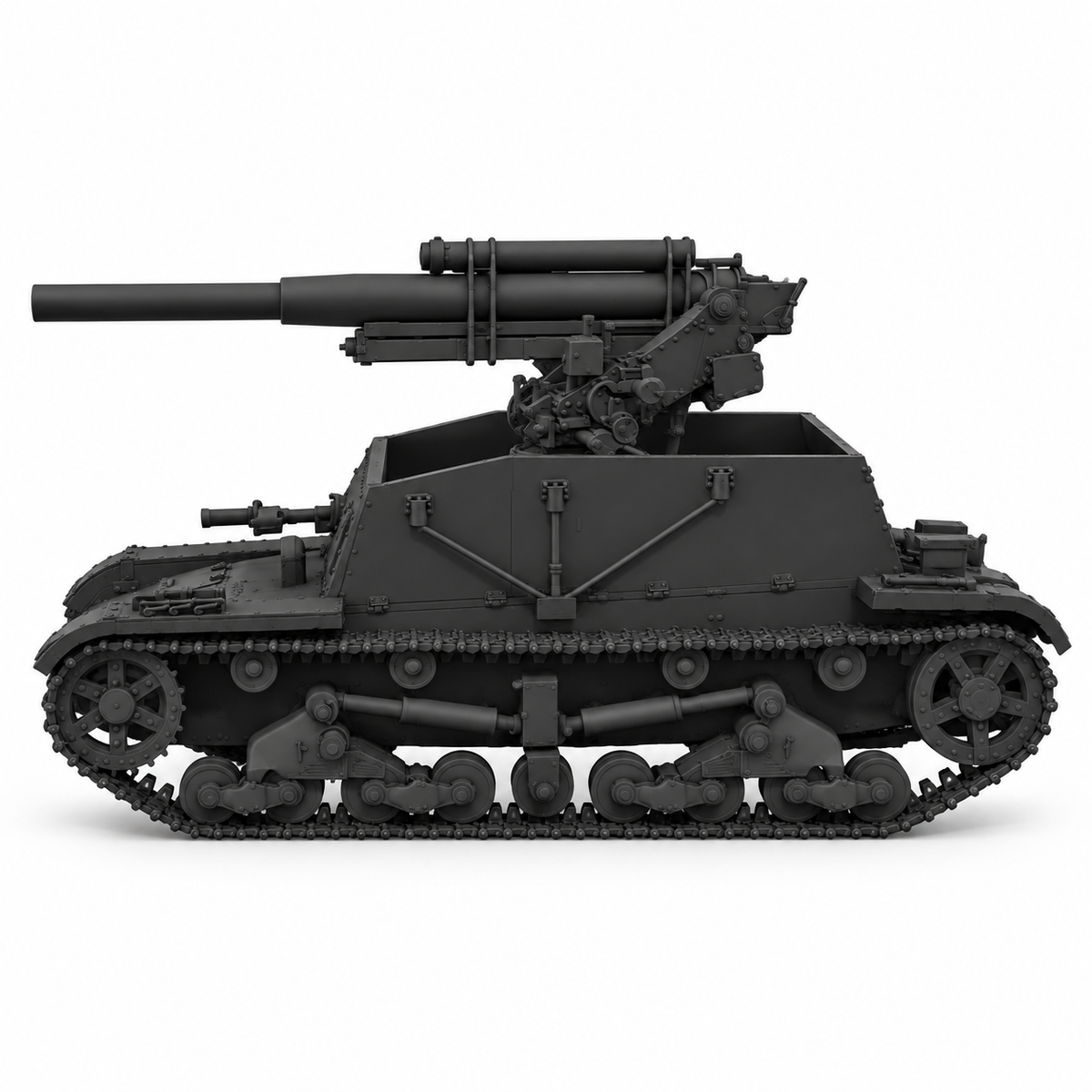 SSMODEL 1/72 1/144Multi Scale SU6 Soviet self-propelled AA-gun Model Kit TSS0061 — detail view 3