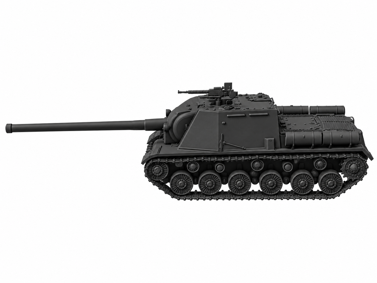 SSMODEL 1/72 1/144 Multi Scale ISU-122BM ISU-122-1 Tank Resin MODEL kit TSS0031 — scale model kit