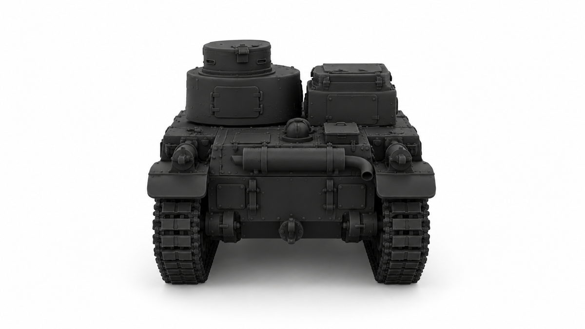 SSMODEL 1/72 1/144 Multi Scale Light Tank M2A2 US WW2 Tank MODEL kit TSS1154 — detail view 4