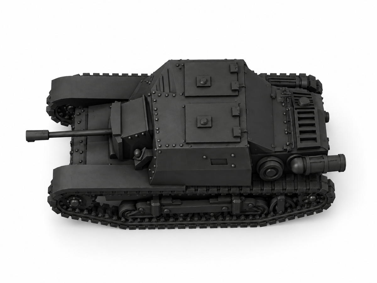 SSMODEL 1/72 1/144 Fiat CV33-35 BredaSpanish Civil War Tank MODEL kit TSS0617 — detail view 5