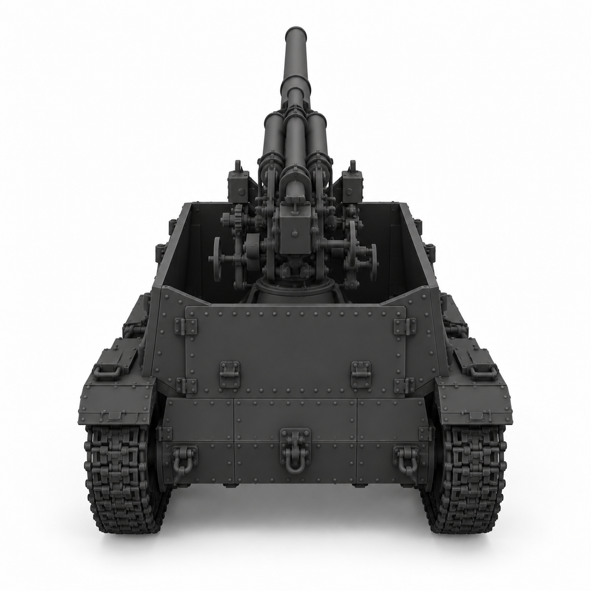 SSMODEL 1/72 1/144Multi Scale SU6 Soviet self-propelled AA-gun Model Kit TSS0061 — detail view 4