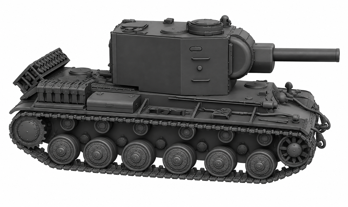 SSMODEL 1/72 1/144 Multi Scale Pz.Kpfw. KW II 754 (r) Tank MODEL kit TSS0136 — detail view 3