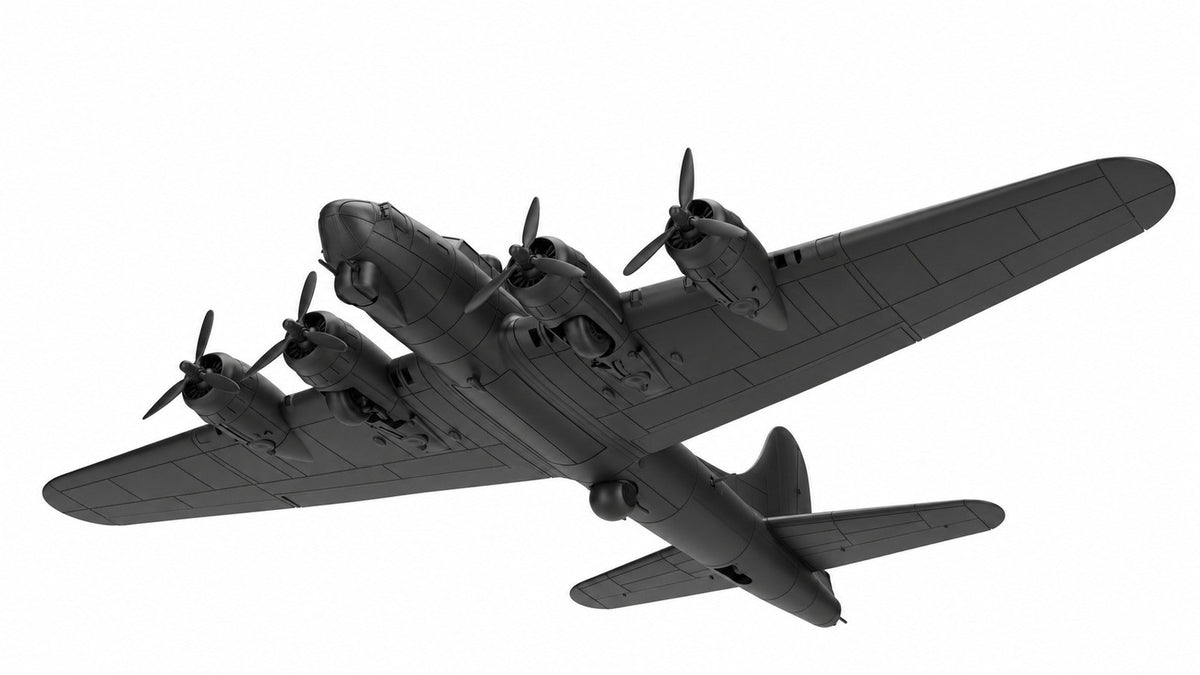 SSMODEL 1/72 1/144 B-17G Flying Fortress+3 Pilots US WW2 Resin Model Kit RSS0052 — detail view 3