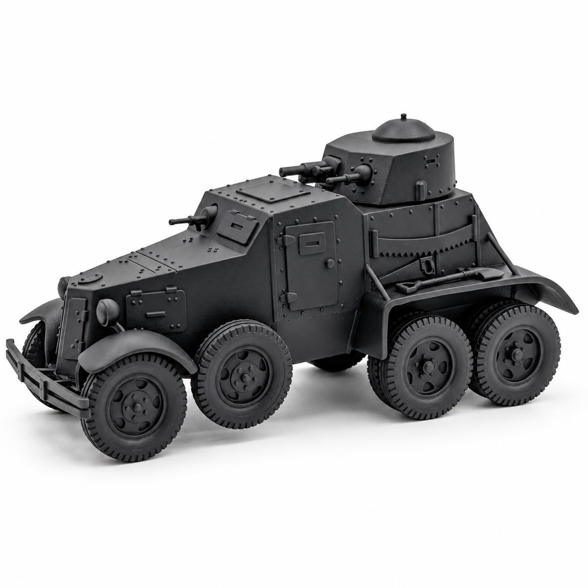 SSMODEL 1/72 1/144 Multi-Scale WWII Soviet BAI-M Armored Car Resin Model TSS1227 — detail view 7
