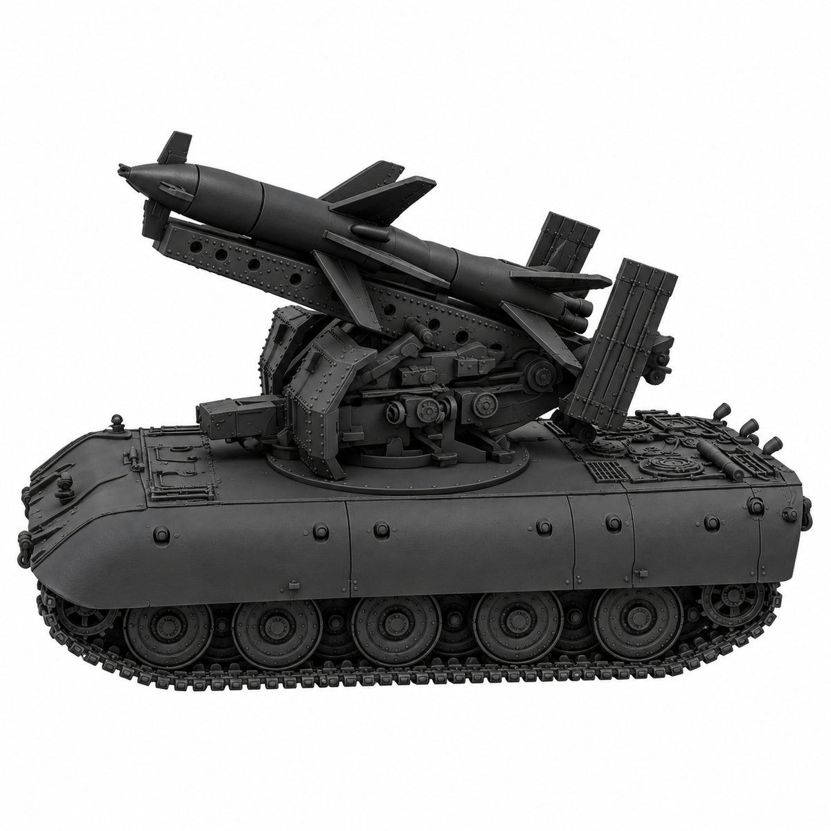 SSMODEL 1/72 1/144 Multi Scale Rheintochter auf E-100 german tank MODEL TSS0510 — detail view 3