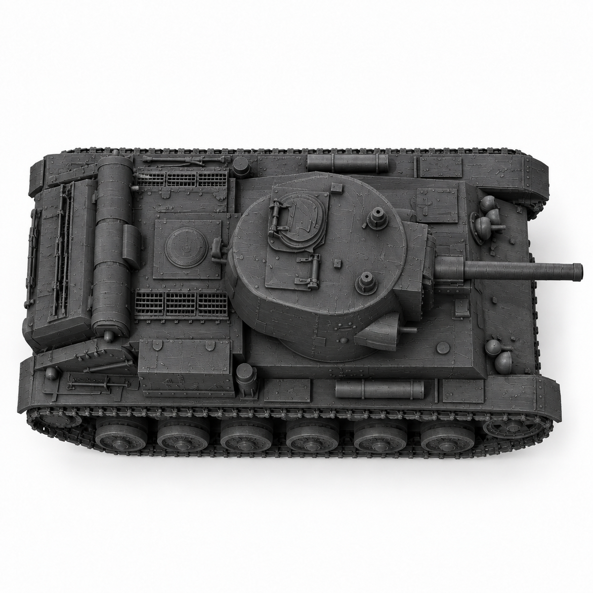 SSMODEL1/72 1/144 Multi Scale T-28bis Soviet fictional medium tank MODEL TSS0495 — detail view 3