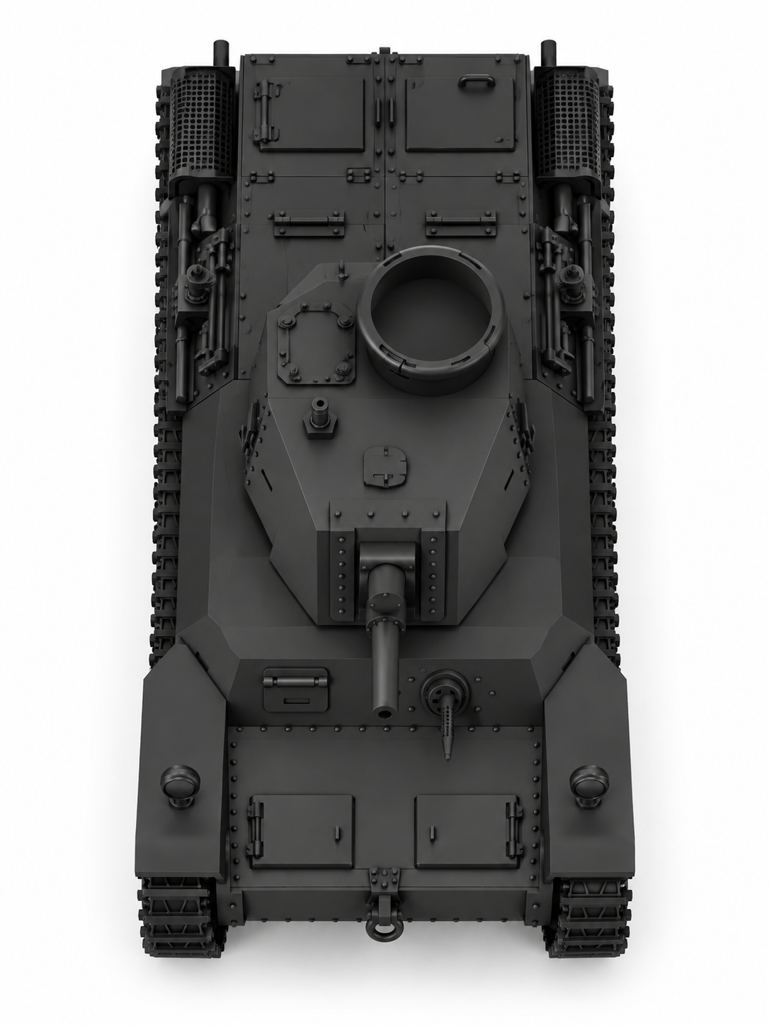 SSMODEL 1/72 1/144 Multi Scale Type 2 Ho-I Medium Tank Resin MODEL kit TSS1391 — detail view 3
