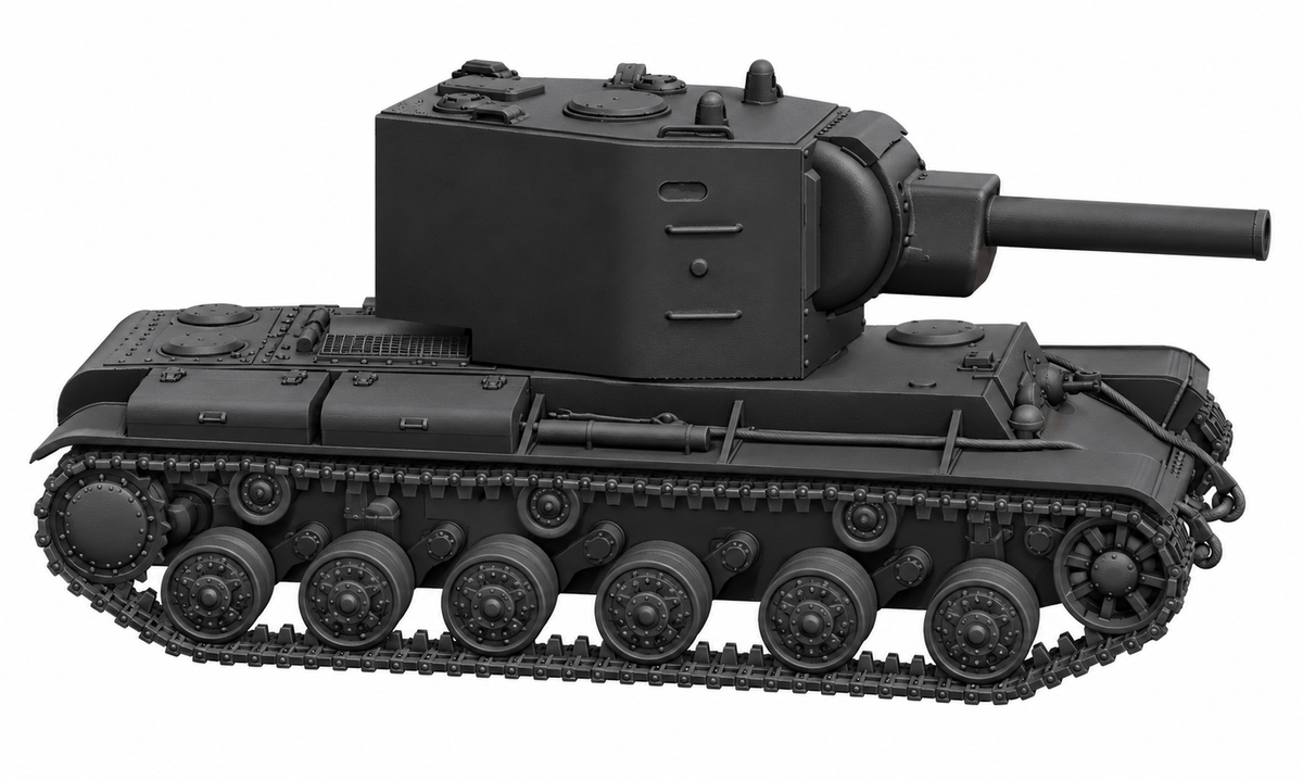 SSMODEL 1/72 1/144 Multi Scale KV-2 Soviet heavy tank resin MODEL kit TSS0137 — detail view 3