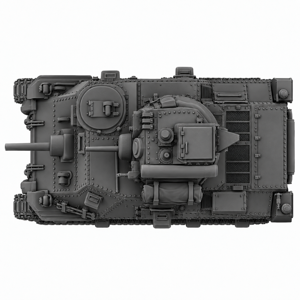 SSMODEL 1/72 1/144 WW2 M3 Grant CDL Canal Defence Light Resin Model Kit TSS0882
