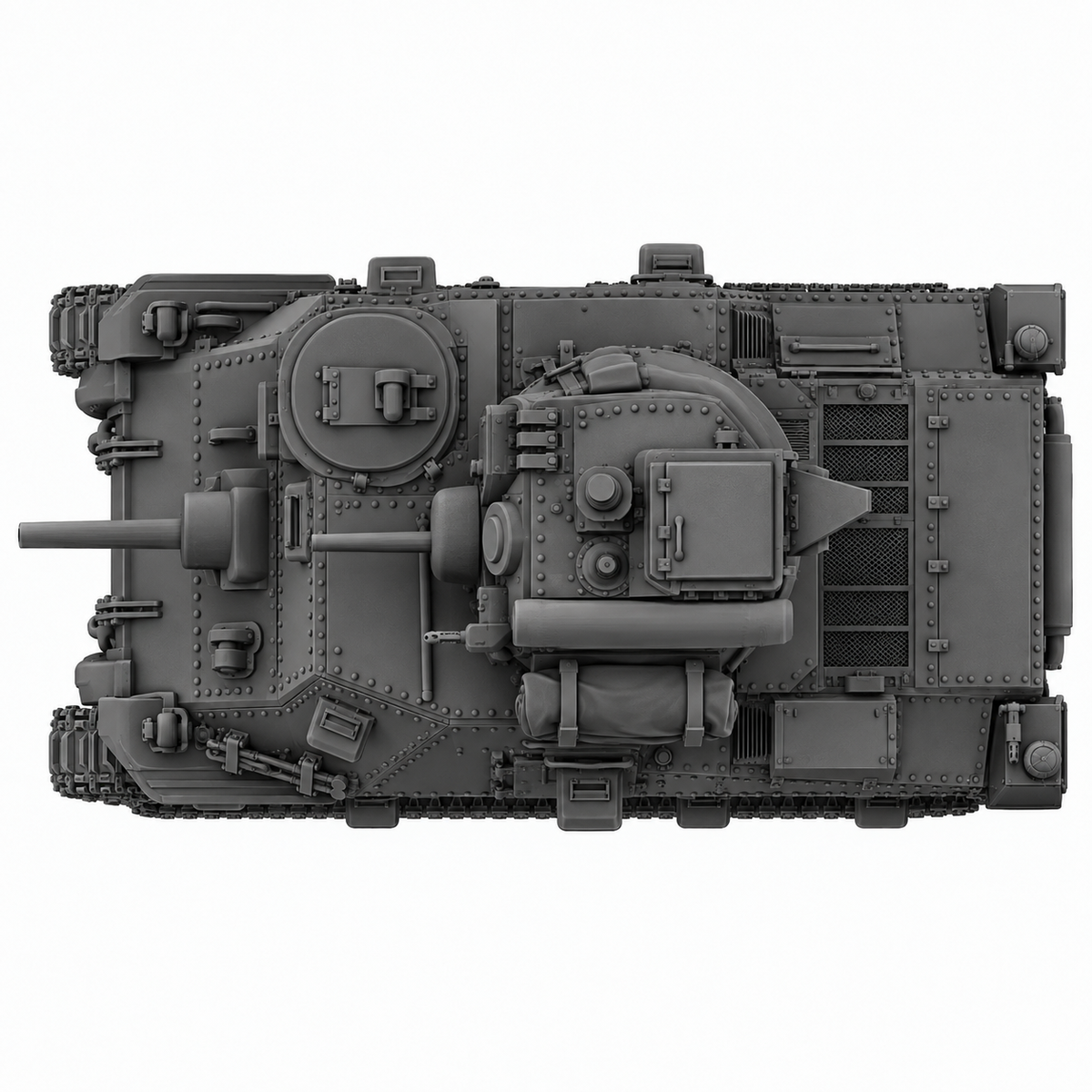 SSMODEL 1/72 1/144 WW2 M3 Grant CDL Canal Defence Light Resin Model Kit TSS0882 — detail view 4