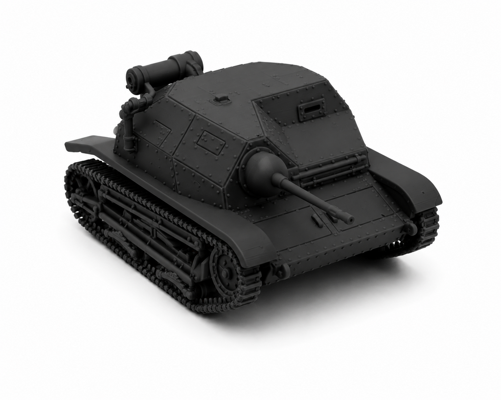 SSMODEL 1/72 1/144 Multi Scale with 2 optional machine guns Tank MODEL TSS1382