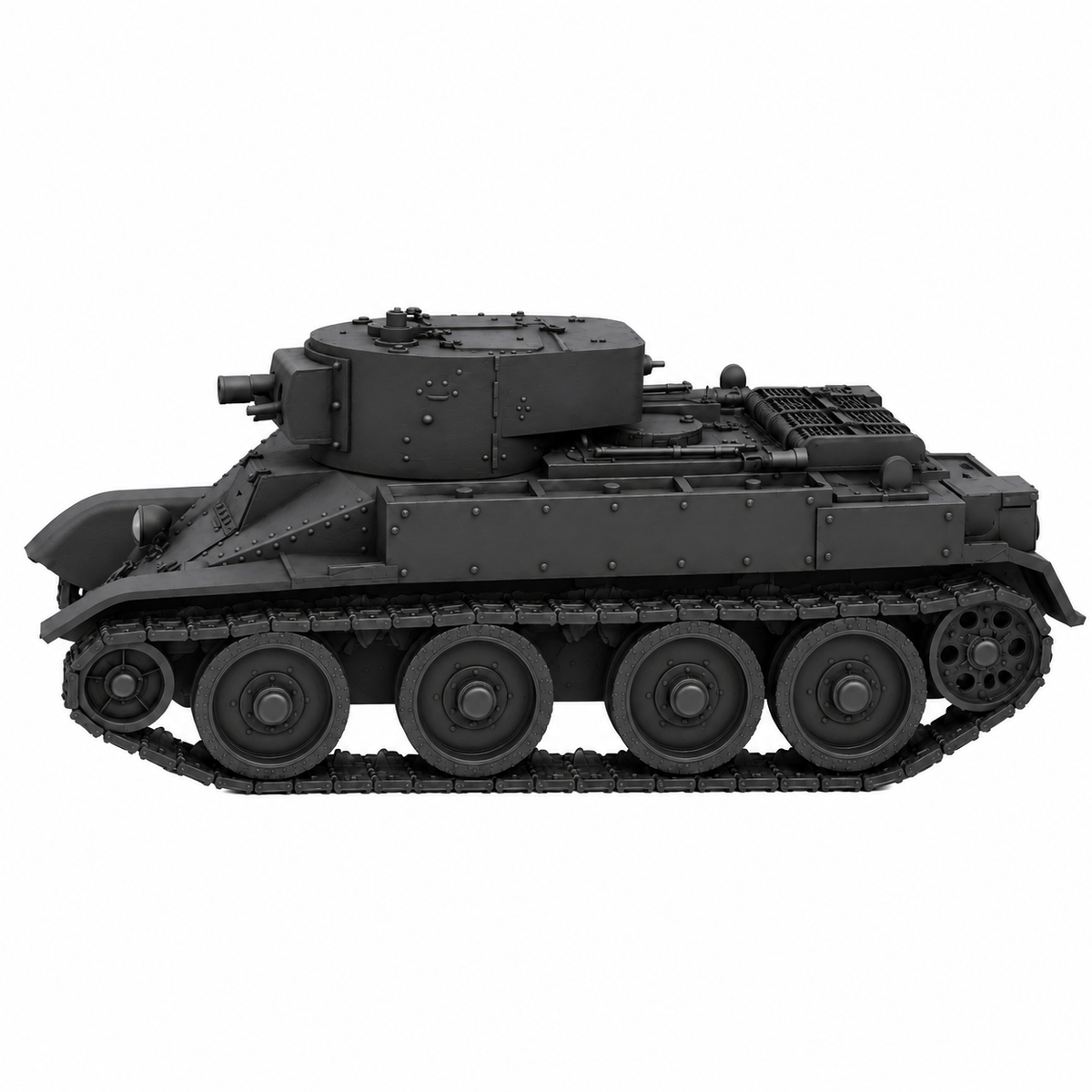 SSMODEL 1/72 1/144 KhBT-5 Soviet fictional flamethrower tank Model Kit TSS0100 — detail view 3