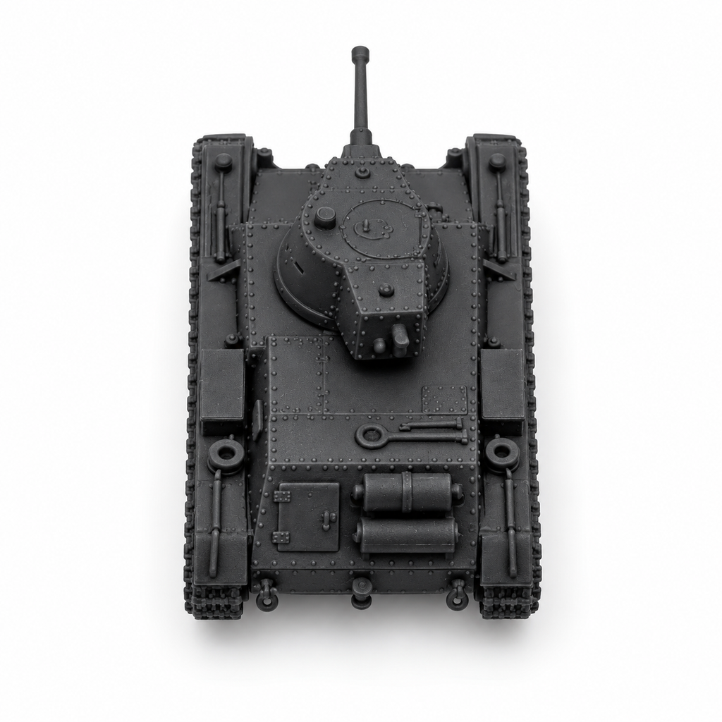 SSMODEL 1/72 1/144 WW2 Polish 7TP jw Single Turret Tank Resin Model Kit TSS1279