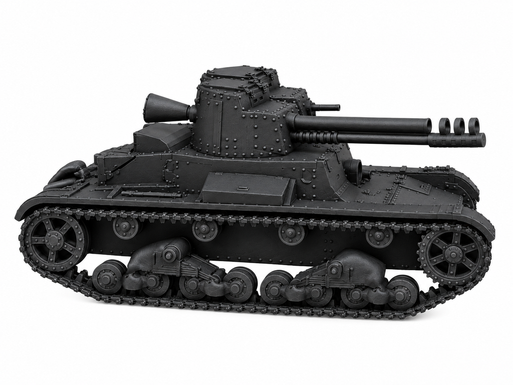 SSMODEL 1/72 1/144 Multi Scale T-26 mod1931 recoilless cannon tank Model TSS0078
