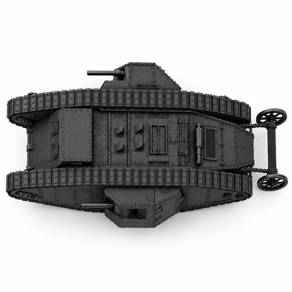 SSMODEL1/72 1/144 WW1 UK Mark I Tank 1916 British Empire Resin Model Kit TSS1203