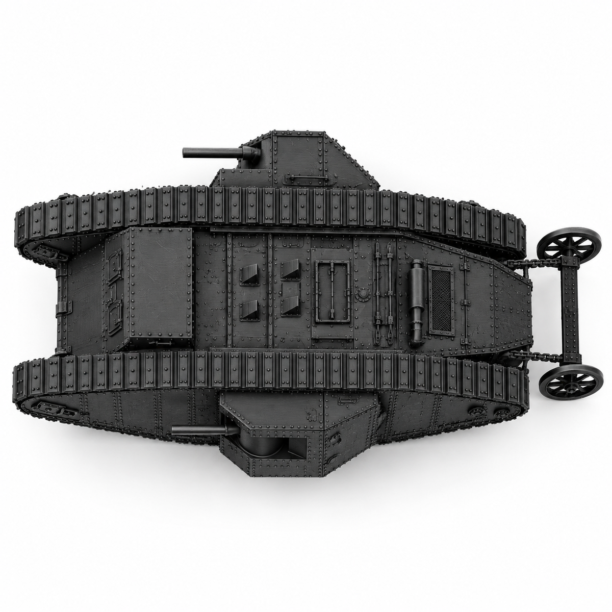 SSMODEL1/72 1/144 WW1 UK Mark I Tank 1916 British Empire Resin Model Kit TSS1203 — detail view 4