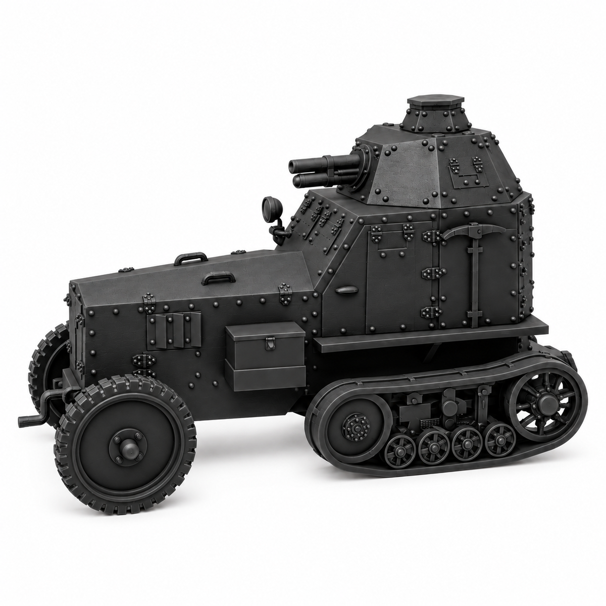 SSMODEL 1/72 1/144 Multi Scale Wz.28 tank Resin MODEL kit TSS0312 — detail view 3